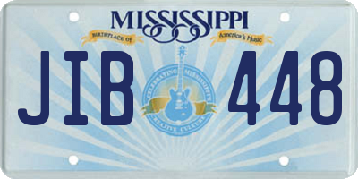 MS license plate JIB448
