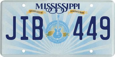 MS license plate JIB449