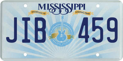 MS license plate JIB459