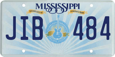 MS license plate JIB484