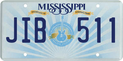 MS license plate JIB511