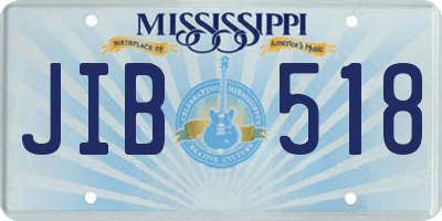 MS license plate JIB518