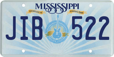 MS license plate JIB522