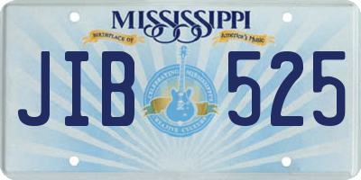 MS license plate JIB525