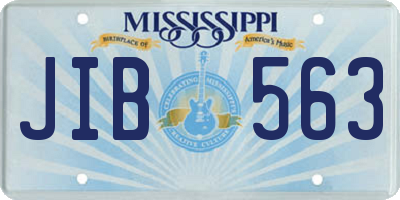 MS license plate JIB563