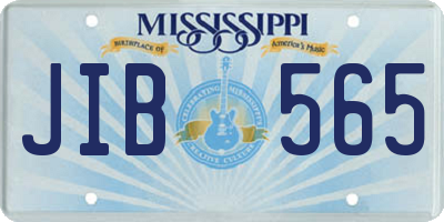 MS license plate JIB565