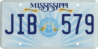 MS license plate JIB579
