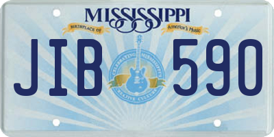MS license plate JIB590