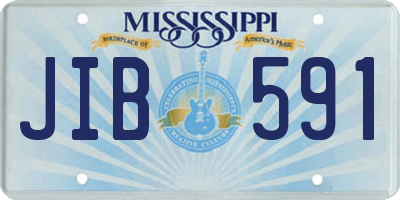 MS license plate JIB591