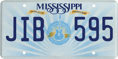 MS license plate JIB595