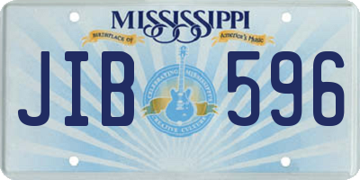 MS license plate JIB596