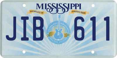 MS license plate JIB611