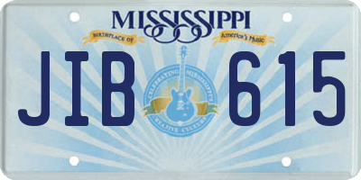 MS license plate JIB615