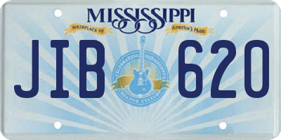 MS license plate JIB620