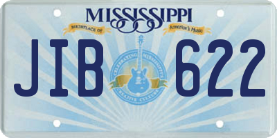 MS license plate JIB622