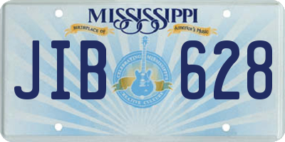 MS license plate JIB628