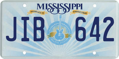 MS license plate JIB642