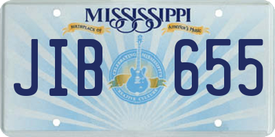 MS license plate JIB655