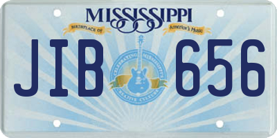 MS license plate JIB656