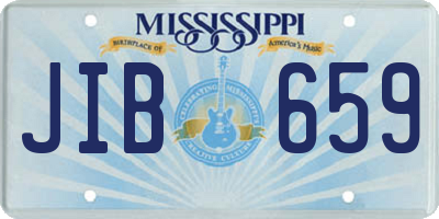 MS license plate JIB659