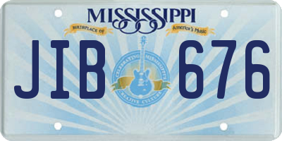 MS license plate JIB676