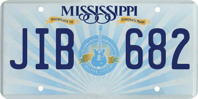 MS license plate JIB682