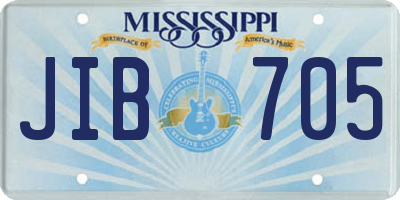 MS license plate JIB705