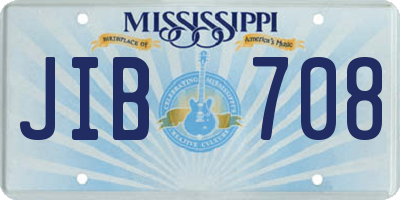 MS license plate JIB708