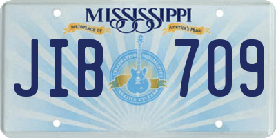 MS license plate JIB709