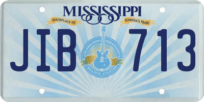 MS license plate JIB713