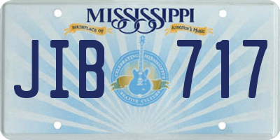 MS license plate JIB717