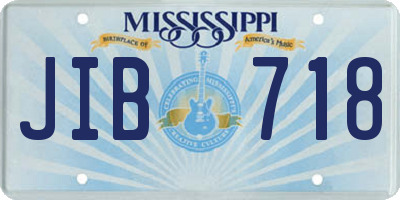MS license plate JIB718