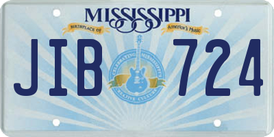 MS license plate JIB724