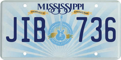 MS license plate JIB736
