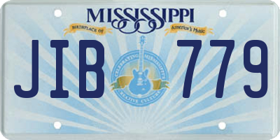 MS license plate JIB779