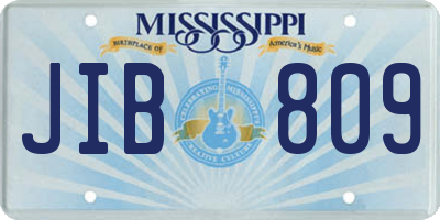 MS license plate JIB809