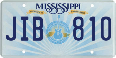 MS license plate JIB810