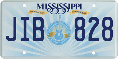 MS license plate JIB828