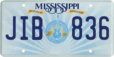 MS license plate JIB836