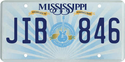MS license plate JIB846