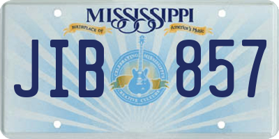 MS license plate JIB857