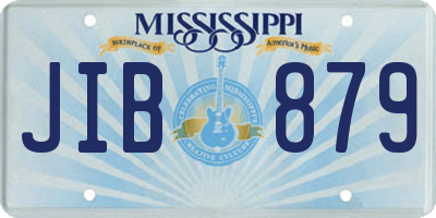 MS license plate JIB879