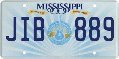 MS license plate JIB889
