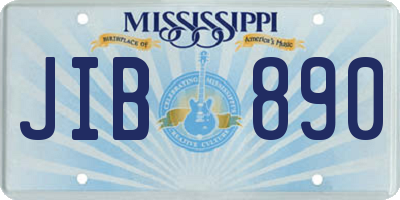 MS license plate JIB890