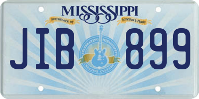 MS license plate JIB899