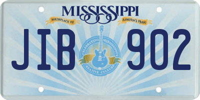 MS license plate JIB902