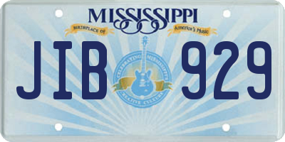 MS license plate JIB929