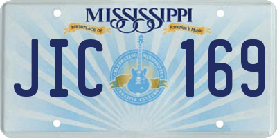 MS license plate JIC169