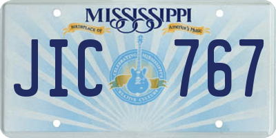 MS license plate JIC767