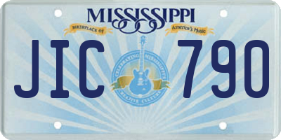MS license plate JIC790